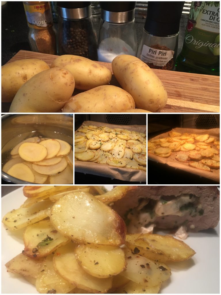 Gebackene Kartoffelscheiben