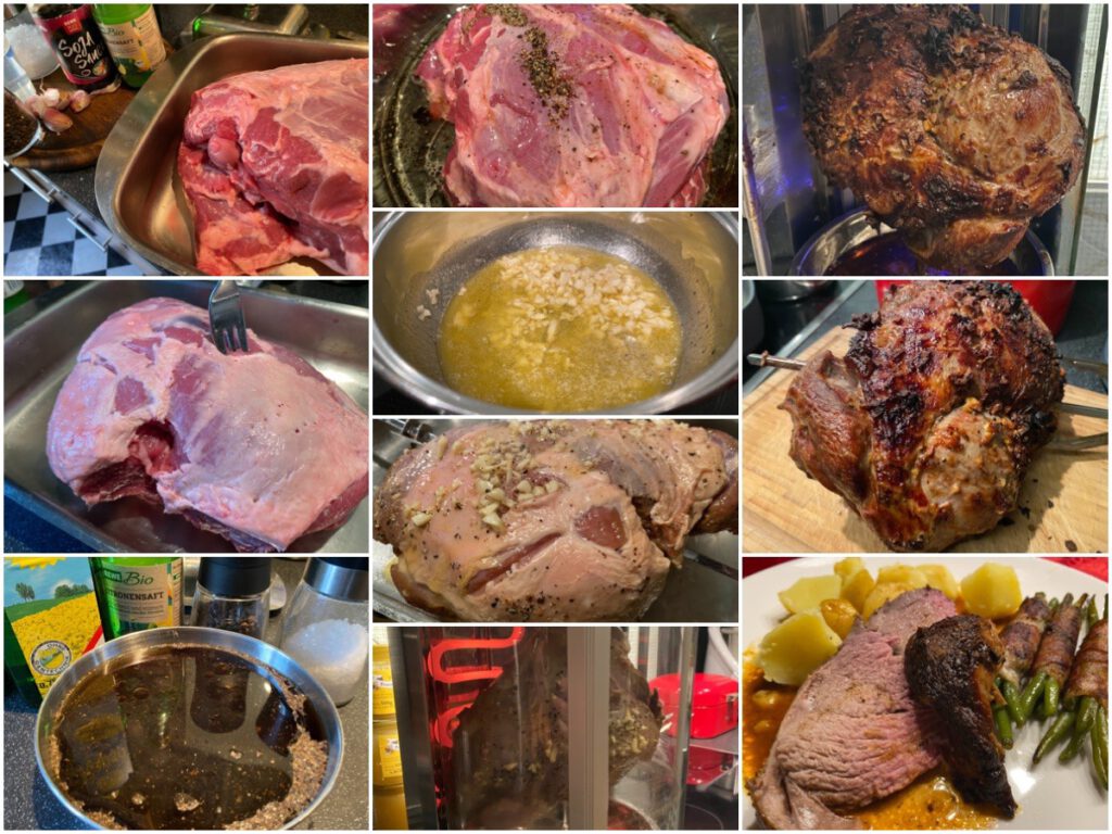 Lammkeule vom Drehspieß