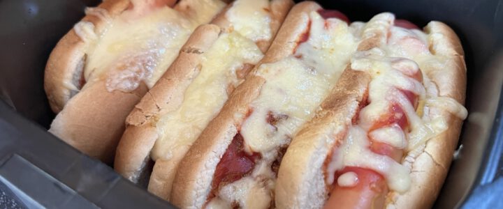 Hot Dog aus der Heißluftfriteuse